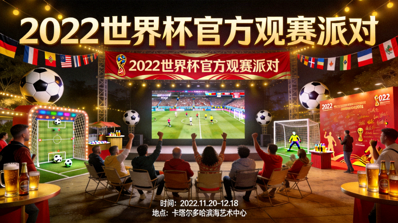 2022世界杯官方观赛派对策划案例现场盛况